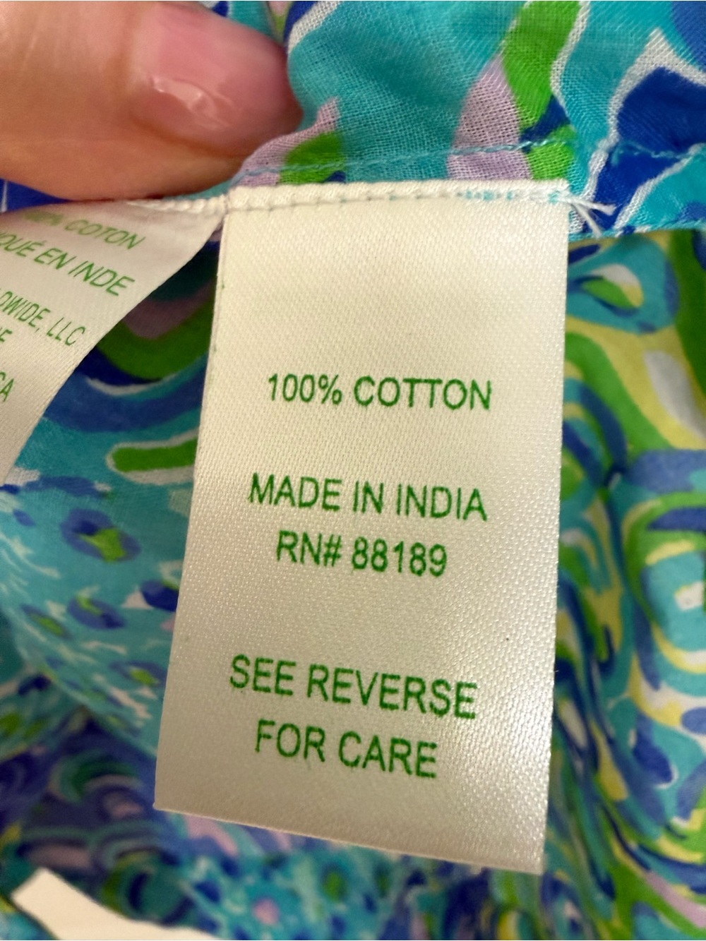 Lilly Pulitzer Amelia Island Lilly Lagoon Tunic in gorgeous blue & green - Picture 3 of 7